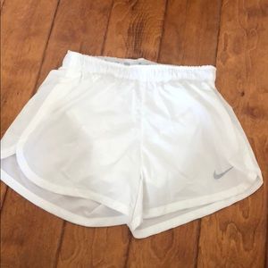 White running shorts